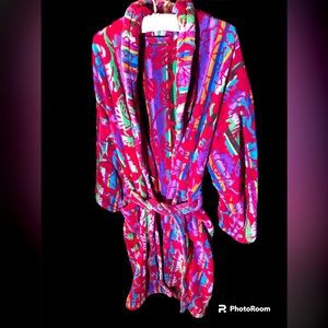 Robe | Size L | Made in Italy | 100% cotton | Natural Fibers | Multi Colored |